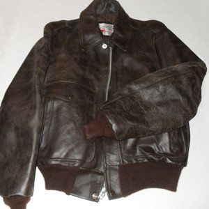 Men's Vintage leather flight jacket size 38 Small
